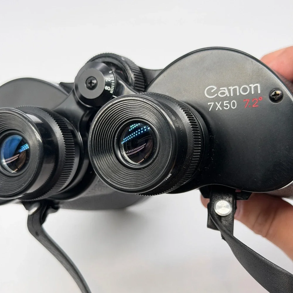 Canon 7x50 Binoculars 7.2 Degree Coated Optics Vintage Made in Japan with Case